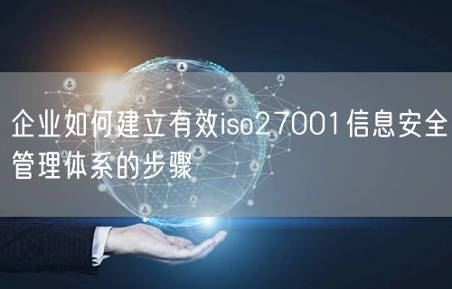 企業如何建立有效iso27001信息安全管理體系的步驟(0)