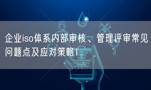 企業(yè)iso體系內(nèi)部審核、管理評審常見問題點及應對策略！(13)