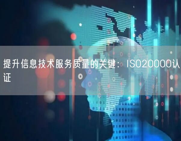 提升信息技術(shù)服務(wù)質(zhì)量的關(guān)鍵：ISO20000認證(0)