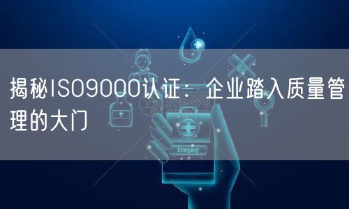 揭秘ISO9000認證：企業踏入質量管理的大門(12)